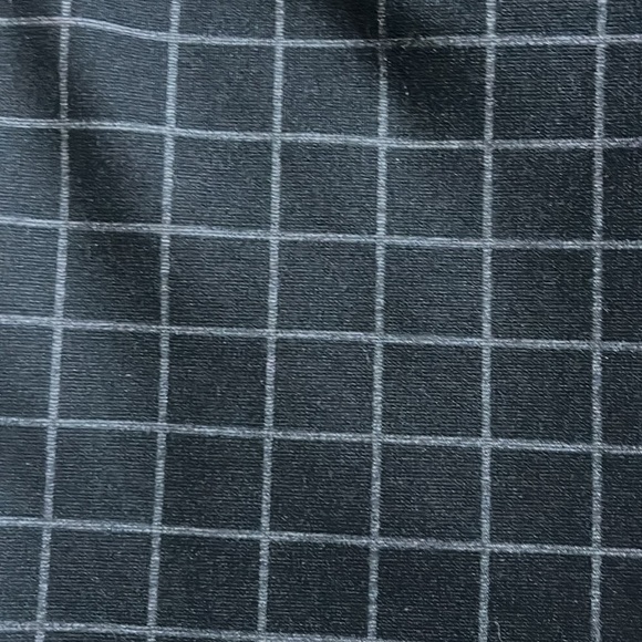 Calvin Klein Ponte Stretch Pull-On Ankle Pant‎ Windowpane Print Black Size 6 - Picture 4 of 4